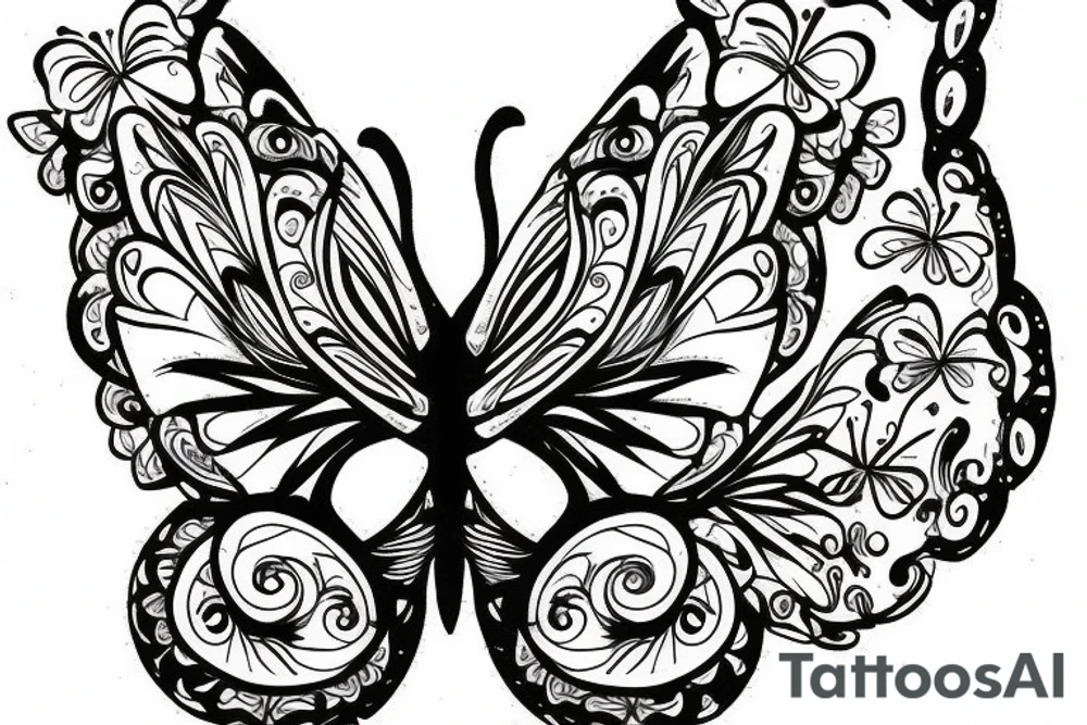 butterfly tattoo idea