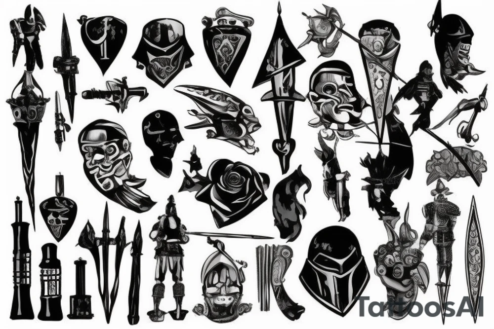 knight after a war tattoo idea