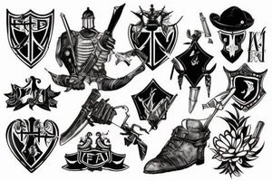 knight after a war tattoo idea
