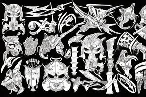 knight after a war tattoo idea