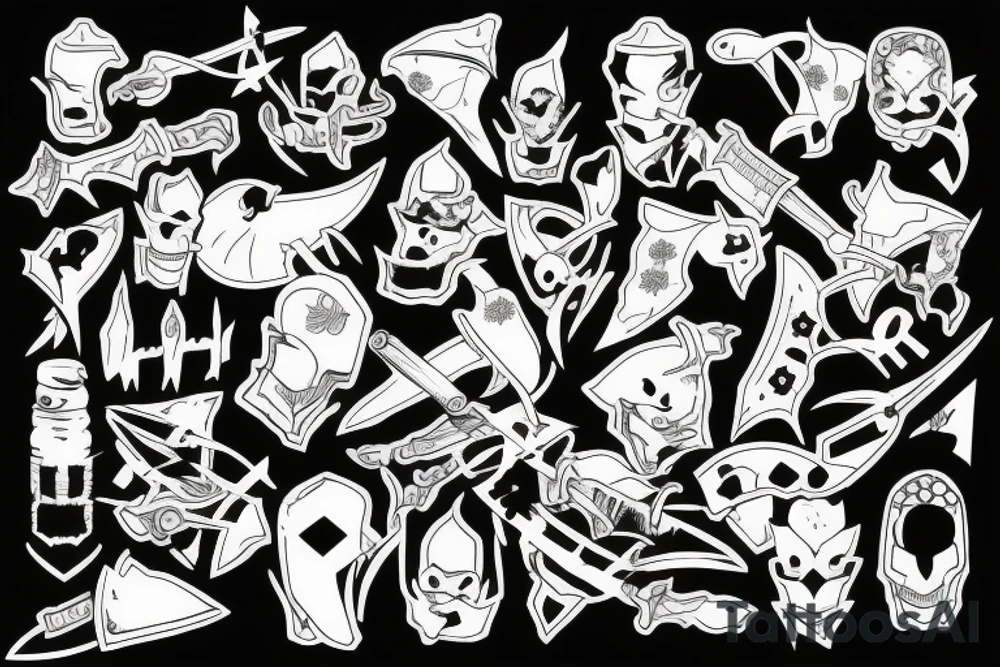 knight after a war tattoo idea