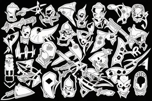 knight after a war tattoo idea