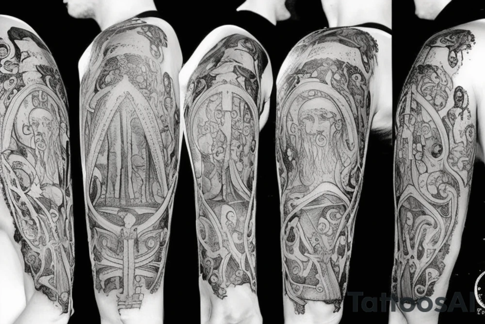 medieval art tattoo idea