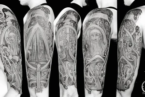 medieval art tattoo idea
