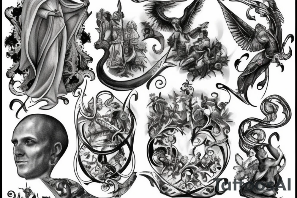 medieval art tattoo idea