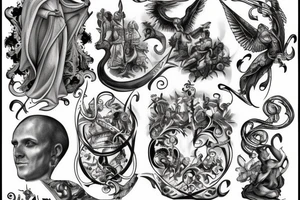 medieval art tattoo idea