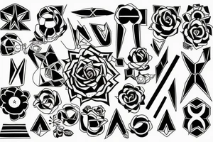 A battery that only has negative sides tattoo idea