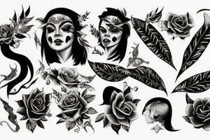 A battery that only has negative sides tattoo idea