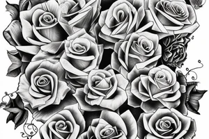 Full sleeve, gates of heaven, doves, roses lots of detailed shading tattoo idea