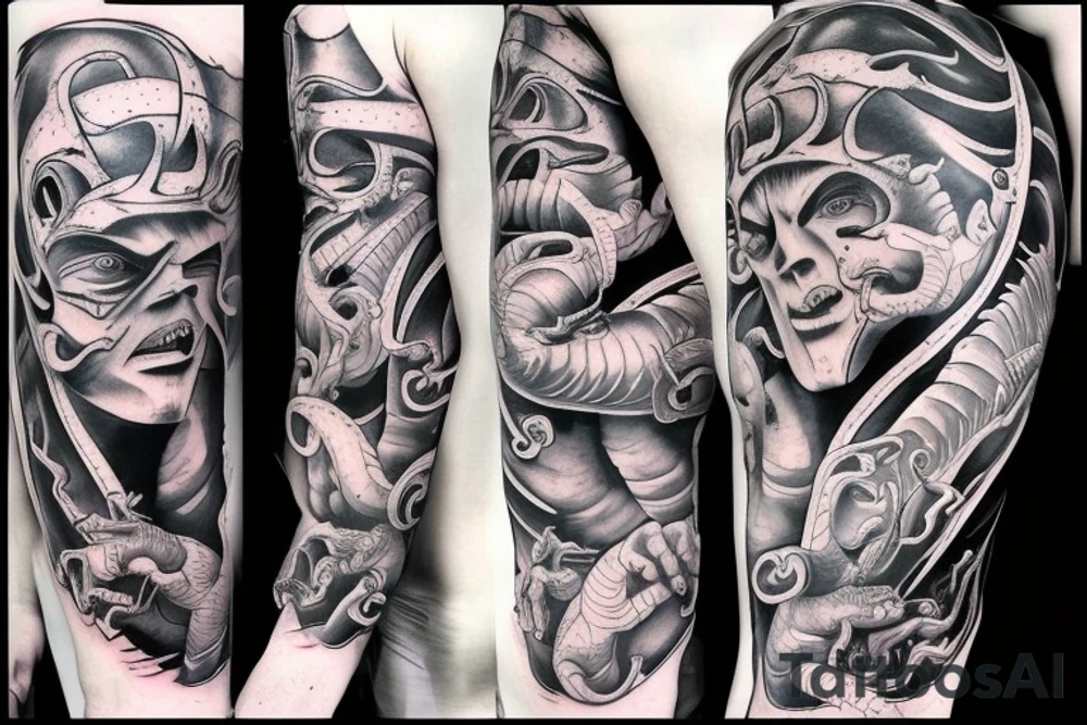 Gemini double dragon tattoo idea