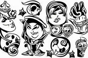 mom with 2 sons tattoo idea