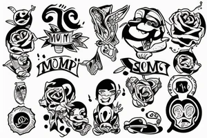 mom with 2 sons tattoo idea