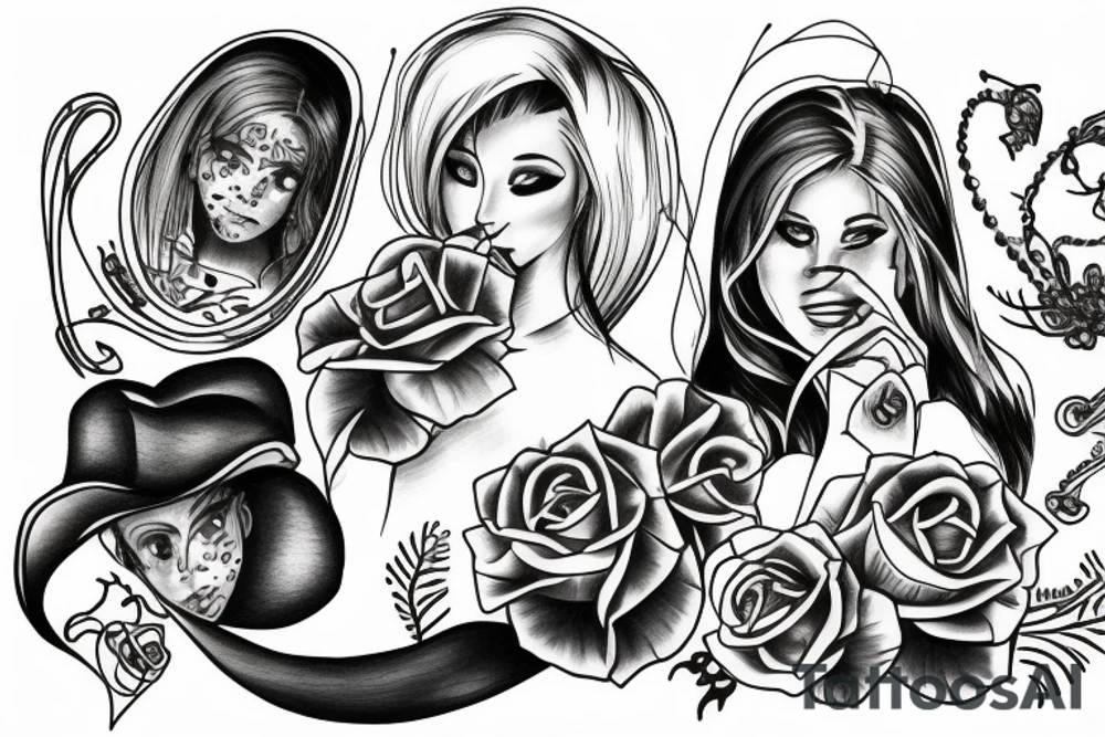 mom with 2 sons tattoo idea