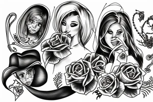mom with 2 sons tattoo idea