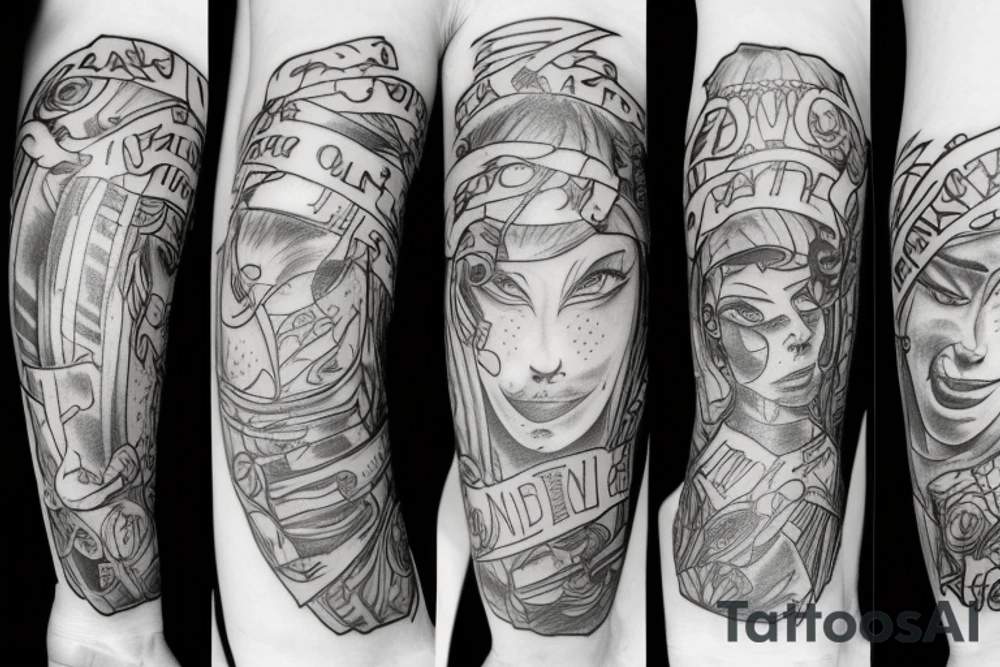mom with 2 sons tattoo idea