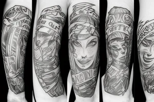 mom with 2 sons tattoo idea