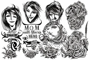 mom with 2 sons tattoo idea