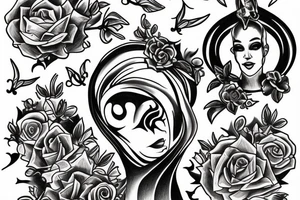 mom with 2 sons tattoo idea