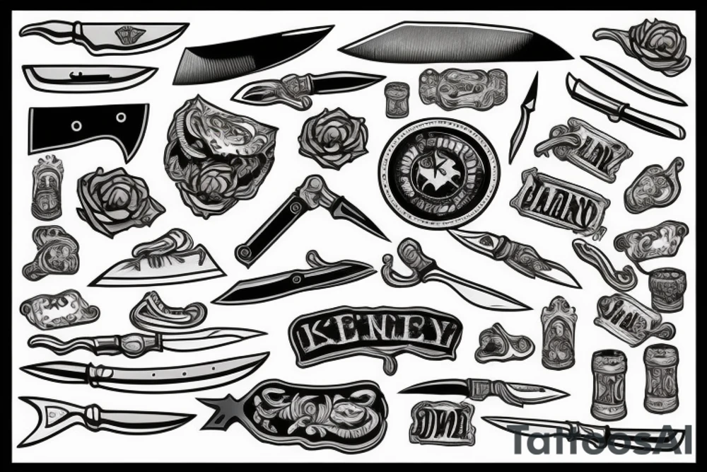 knife tattoo idea