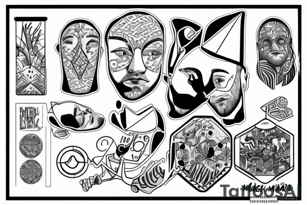 Mac miller swimming in circles inspired tattoo idea