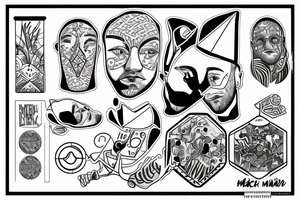 Mac miller swimming in circles inspired tattoo idea