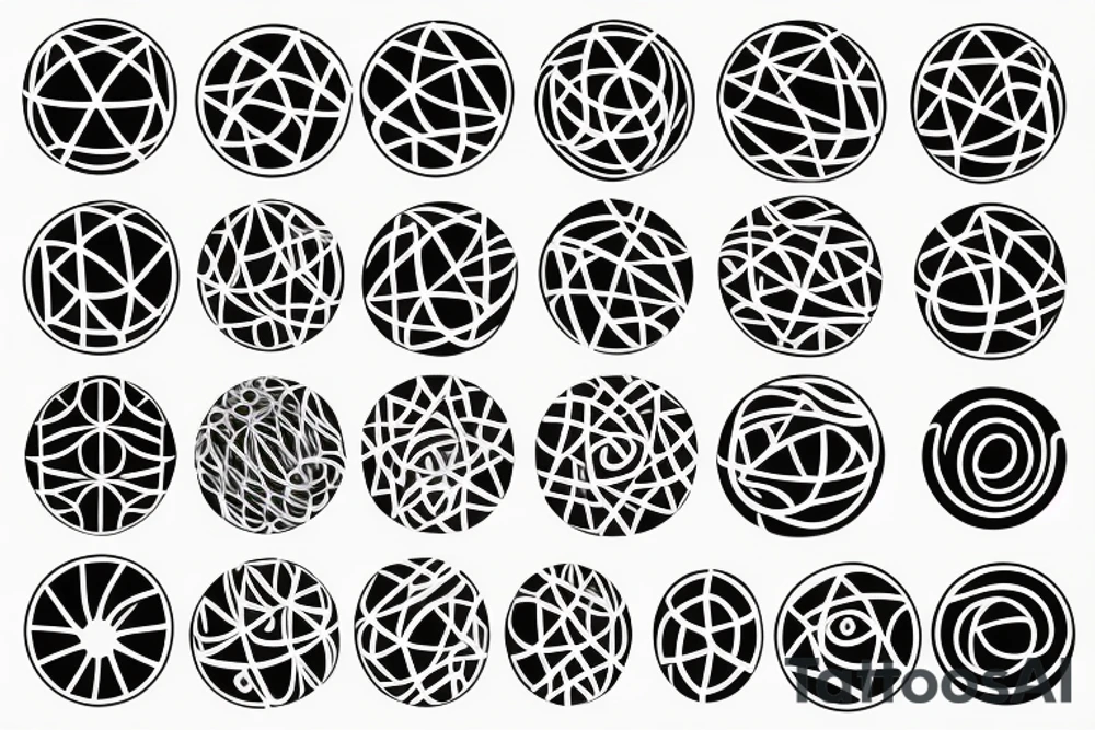 swimming in circles inspired tattoo idea