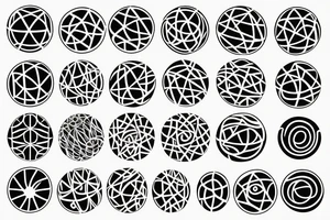swimming in circles inspired tattoo idea