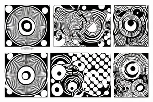 swimming in circles inspired tattoo idea