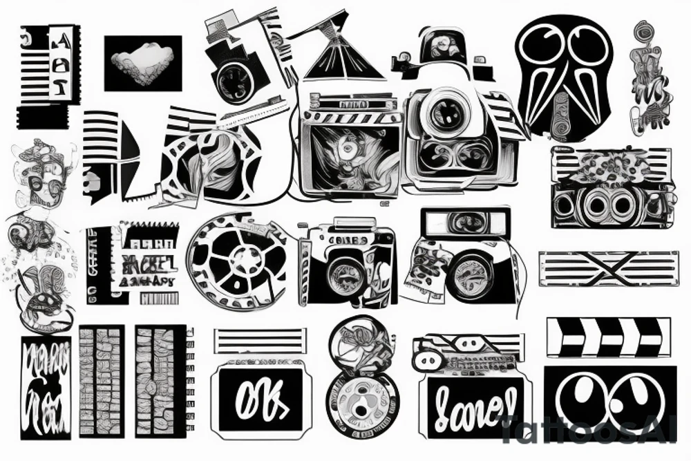 Films family and travel tattoo idea