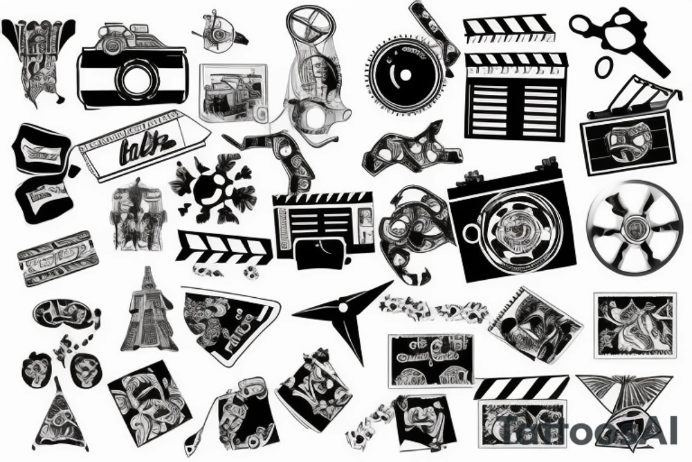 Films family and travel tattoo idea