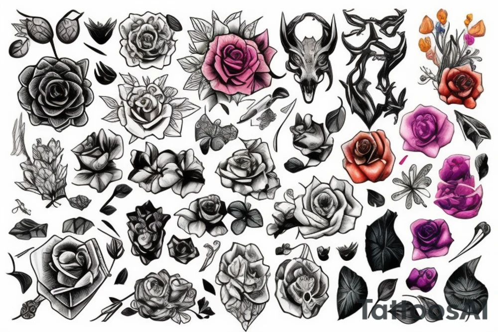 Colour Palette tattoo idea