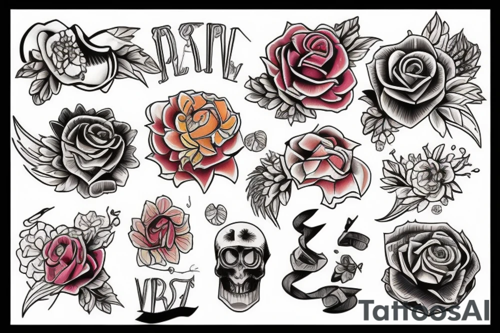 Colour Palette tattoo idea