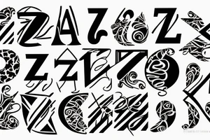 The letter Z tattoo idea