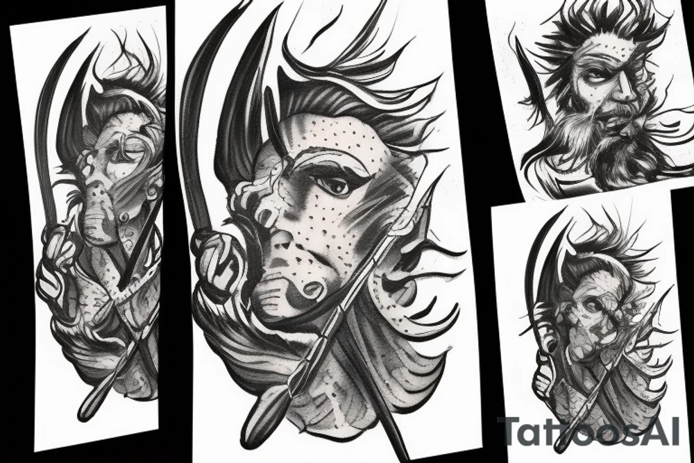 David fighting goliath tattoo idea