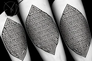Fire, water, sacred geometry, triangle tattoo idea