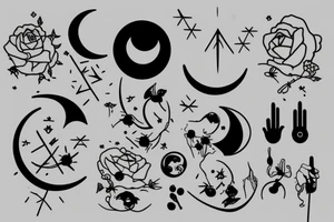 Cancer with moon tattoo idea