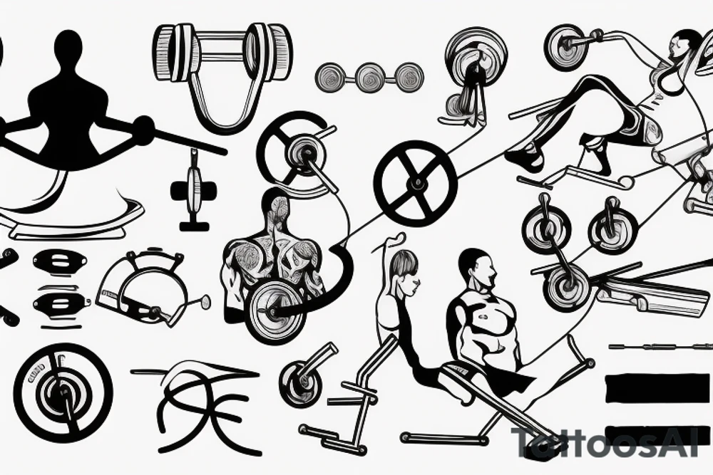 Gym with cancer tattoo idea