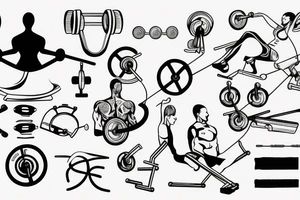 Gym with cancer tattoo idea