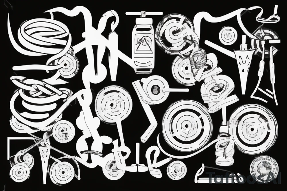 Gym with cancer tattoo idea