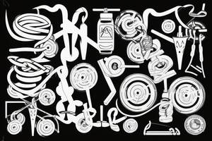 Gym with cancer tattoo idea