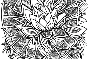 lotus with pyramid tattoo idea