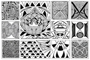 lotus with pyramid tattoo idea