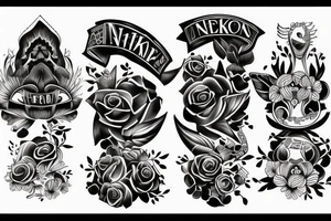 Nikee name tattoo tattoo idea