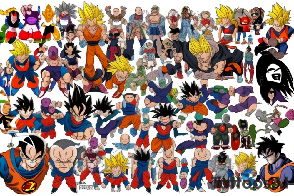 Marvel . Dragon ball. Horror tattoo idea