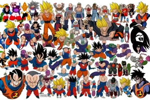 Marvel . Dragon ball. Horror tattoo idea