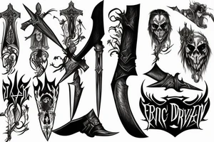Eric Draven and a dagger tattoo idea