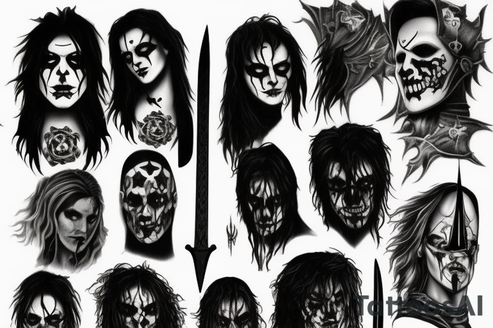 Eric Draven and a dagger tattoo idea