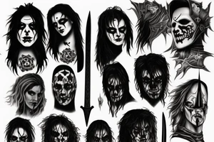 Eric Draven and a dagger tattoo idea