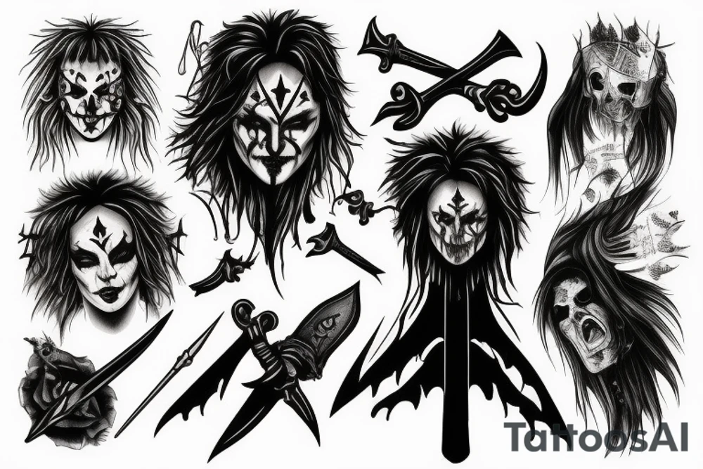 Eric Draven and a dagger tattoo idea