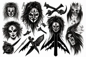 Eric Draven and a dagger tattoo idea
